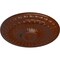Ekena Millwork Linus Ceiling Medallion, Hand-Painted Burnished Mahogany Crackle, 11 1/4"OD x 1 1/8"P CM11LIBMC - alternate 2